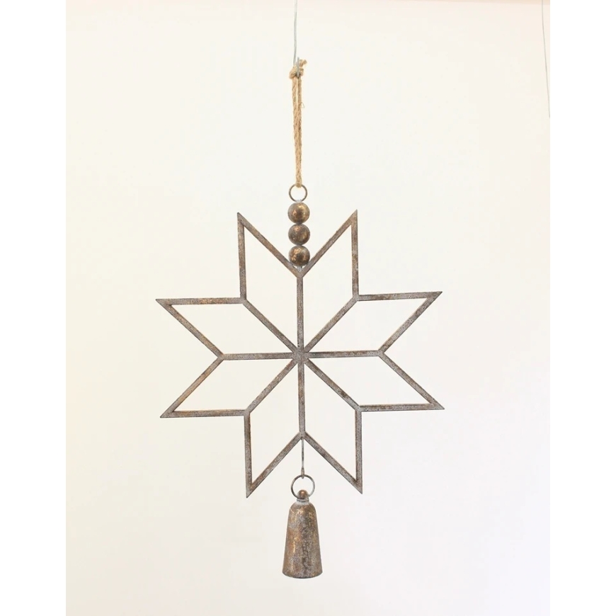 Mondex Since 1986 SANTA LILA Metal Star Pendant 46.5x6.5x62 cm
