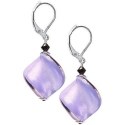 Lummavad "Hidden Passion" kõrvarõngad violetse "Lampglas" pärliga ECH3/CHI
