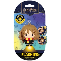 Lasten lisenssivalmis Flashies Harry Potter Hermione 3D avaimenperä LED-taskulampulla