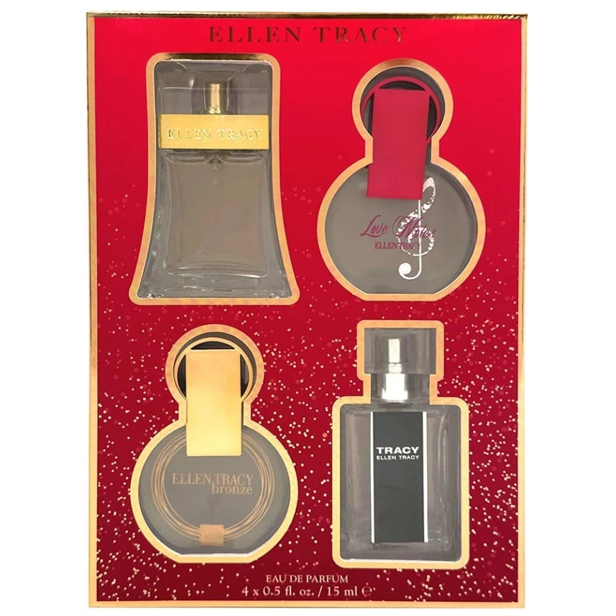 Набор Ellen Tracy: Classic Eau De Parfum для женщин, 15 мл + Tracy Eau De Parfum для женщин, 15 мл + Bronze Eau De Parfum для же