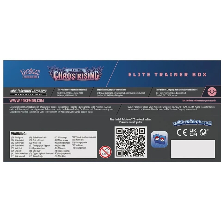 The Pokemon Pokemon TCG: Mega Evolution - Chaos Rising Elite Trainer Box – 5