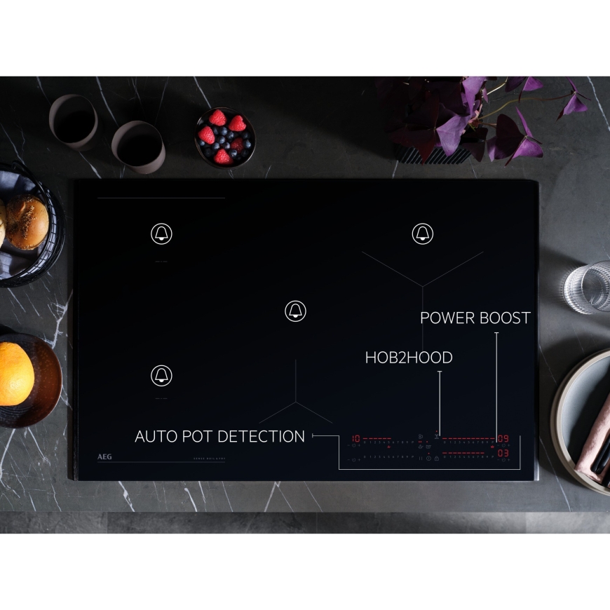 AEG TI64IB10FB Black Built-in 60 cm Zone induction hob 4 zone(s) – 5