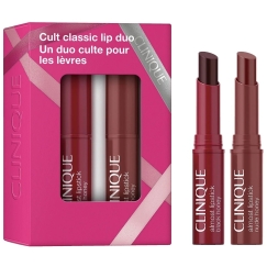 CLINIQUE_SET Cult Classic lūpu duo lūpāmoji Melnais Medus 1,2 g + lūpāmojis Rozā Medus 1,2 g