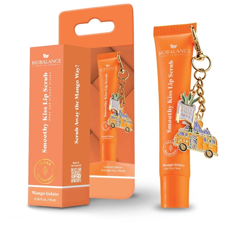 Bio Balance Mango Gelato Eksfoliējošs Lūpų balzams, 15 ml