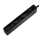 LogiLink LPS229B jatkojohto 1,5 m 3 AC-pistorasia(a) Sisätila Musta