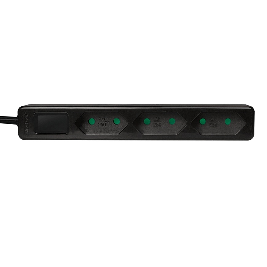 LogiLink LPS229B pagarinātājs 1,5 m 3 Maiņstrāvas izvade (-s) Iekštelpas Melns – 2