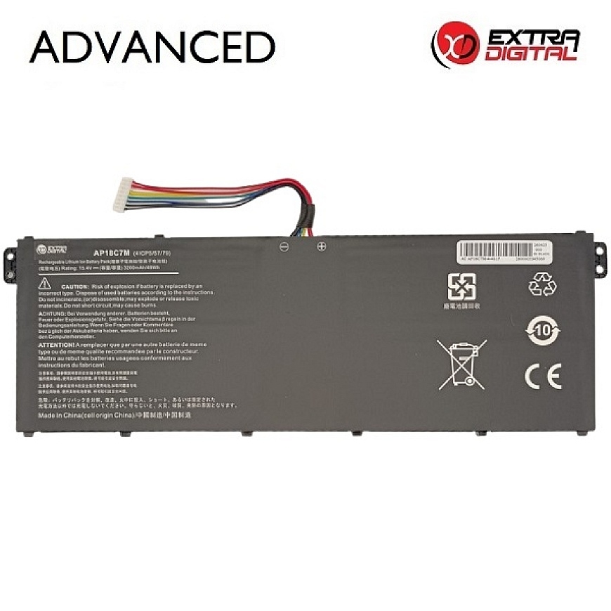 Notebook Battery ACER AP18C7M, 3200mAh, Extra Digital Advanced