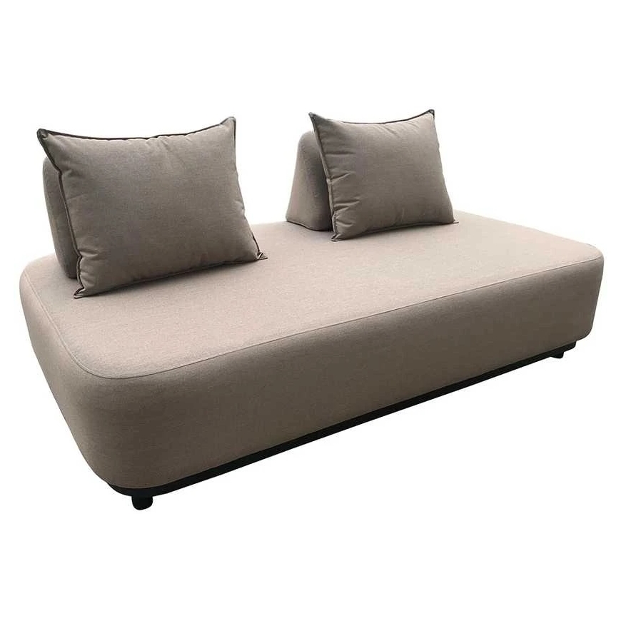 Āra mēbeļu komplekts Home4You Divvietīga sofa „AMORE“, smilšu krāsā
