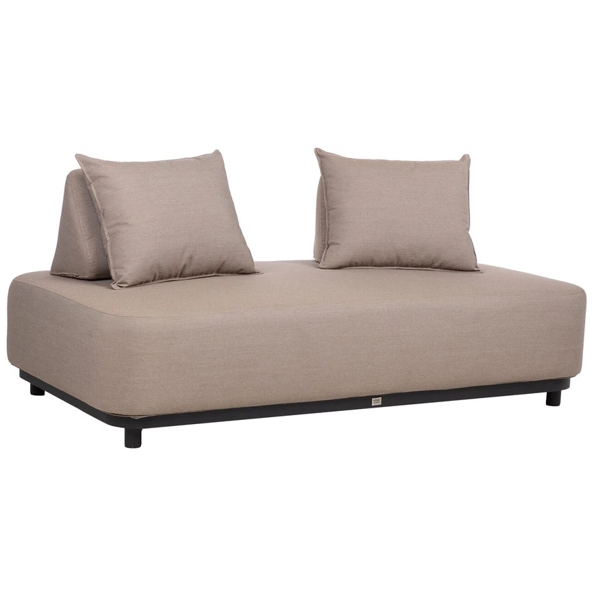 Āra mēbeļu komplekts Home4You Divvietīga sofa „AMORE“, smilšu krāsā – 4
