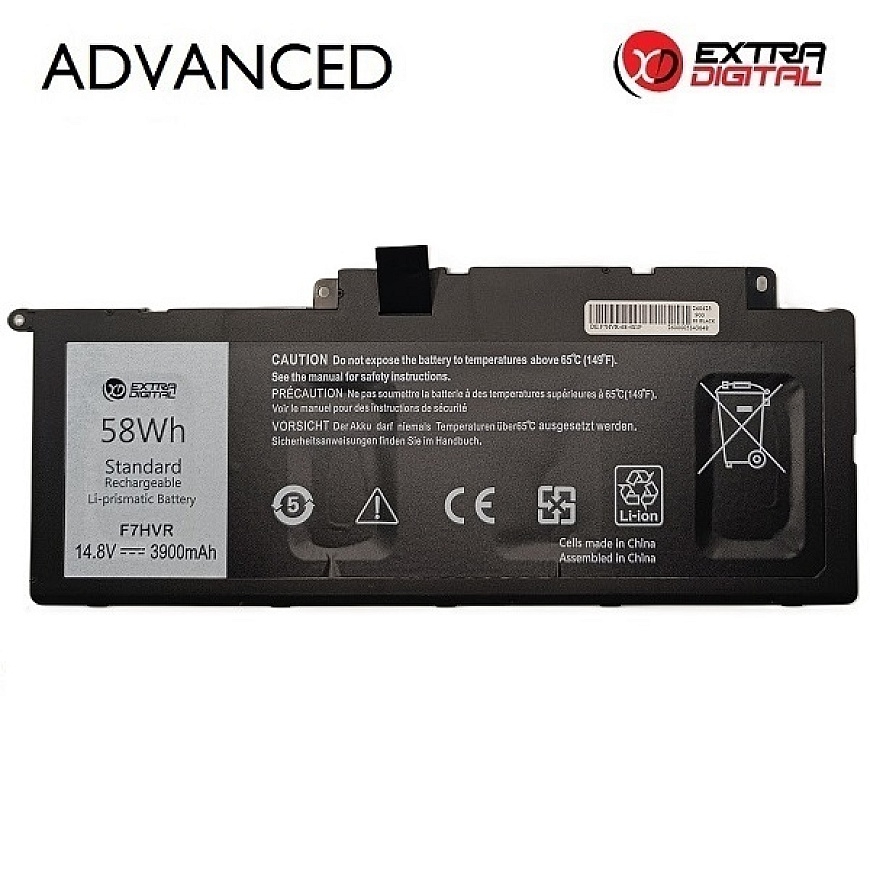 Notebook battery, DELL F7HVR, 3900mAh, Extra Digital Advanced