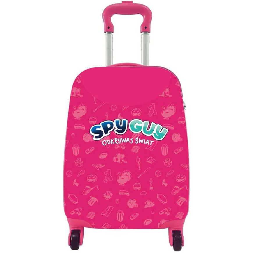 Trefl Kids Travel Suitcase Spy Guy – Mission: The Lost Treasures of Gdańsk, Pink, Large – 3