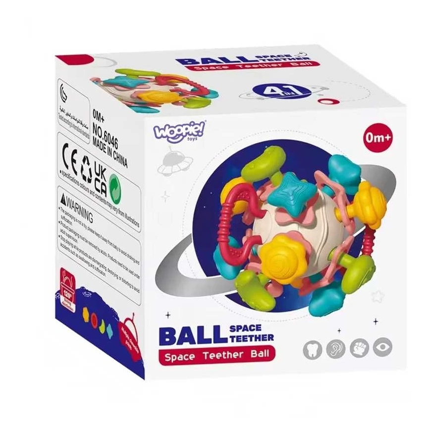 Woopie Baby WOOPIE Pehme mänguasi Koputaja 4in1 Haaratsensorimänguasi beebidele 0m+ – 4