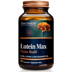 Doctor Life Lutein Max luteīns 25 mg + zeaksantīns 5 mg uztura bagātinātājs 60 kapsulas