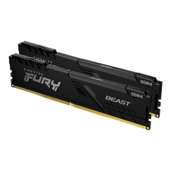 Kingston Technology FURY Beast 16GB 3200MT/s DDR4 CL16 DIMM (2 kpl:n pakkaus) Black
