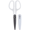 Curved Scissors PLUS "Extra", (white/gray) Curved Scissors PLUS "Extra", (white/gray)