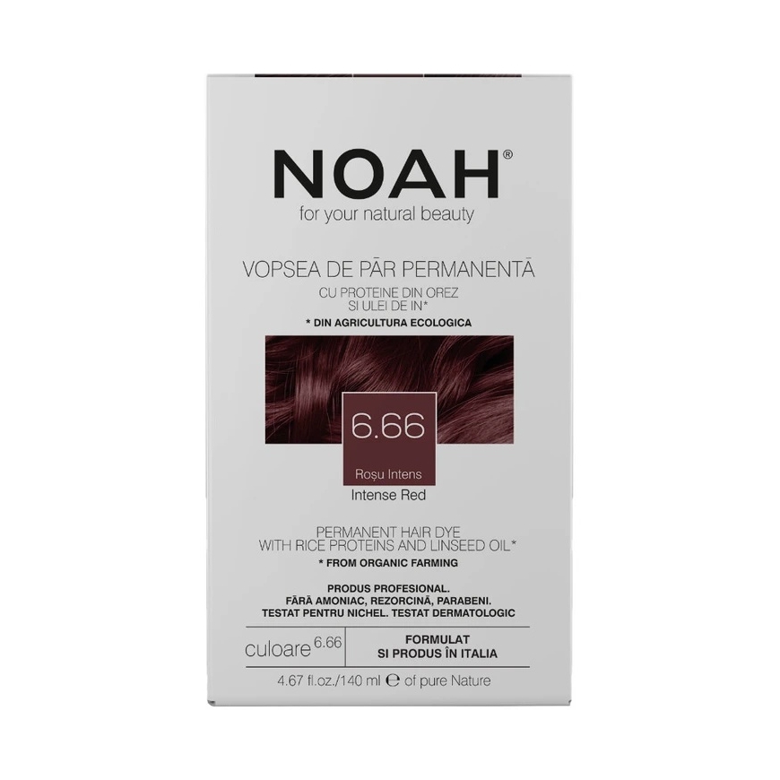 Noah Пермаментный Краситель для Волос 6.66 Интенсивный Красный, 140 мл – 2