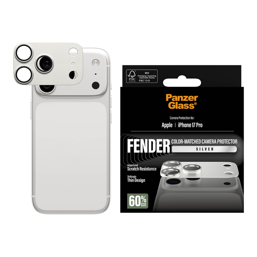 PanzerGlass ® Fender Camera Protector Silver iPhone 17 Pro Skaidri ekrano apsauga Apple 1 vnt – 2