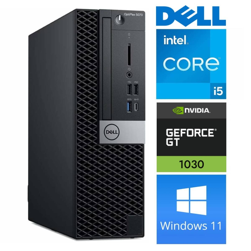 DELL 5070 SFF i5-9500 8GB 512SSD M.2 NVME GT1030 2GB WIN11Pro