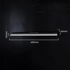 LED-valaisin V-TAC 20W 4000K musta 60cm