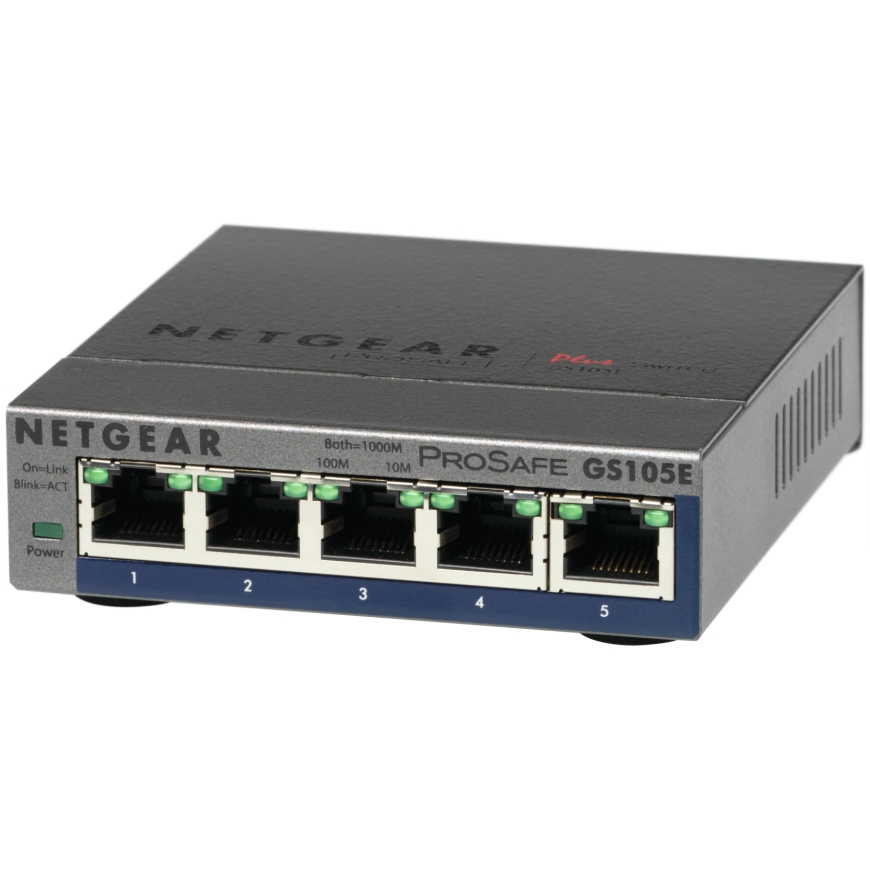 NETGEAR GS105E-200PES tinklo komutatorius Valdomas L2/L3 Gigabit Ethernet (10/100/1000) Pilka – 2