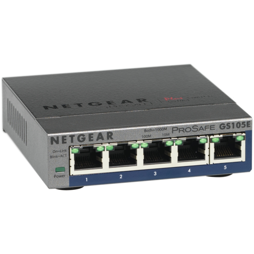 NETGEAR GS105E-200PES сетевой коммутатор Управляемый L2/L3 Gigabit Ethernet (10/100/1000) Серый – 3