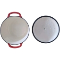 Allesken RODELUXE malm pann 28x28x12cm 5.6L emailitud kreemjas sisu Allesken RODELUXE malm pann 28x28x12cm 5.6L emailitud kreemjas sisu