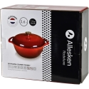 Allesken RODELUXE cast iron frying pan 28x28x12cm 5.6L enamel cream interior Allesken RODELUXE cast iron frying pan 28x28x12cm 5.6L enamel cream interior