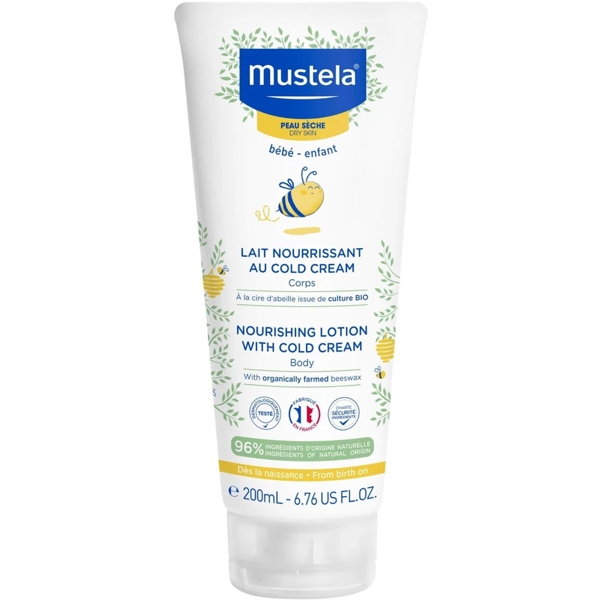 Mustela, Cold Kreminis, Natural Beeswax, moisturizing, Body lotion, 200 ml