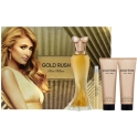 Paris Hilton Gold Rush komplekts: smaržu sprays 100 ml + smaržu sprays 10 ml + ķermeņa balzams 90 ml + dušas želeja 90 ml