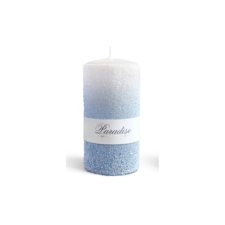 Mondex PARADISE küünal, suur silinder, 8x8x17,5 cm, parafiin, sinine