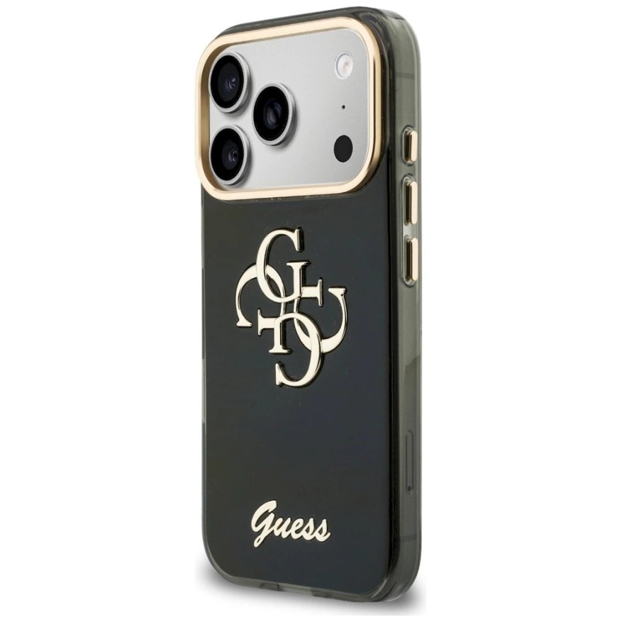 Guess IML 4G Script Metal Case iPhone 17 Pro / 18 Pro:lle - Musta – 3