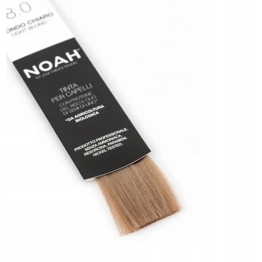 Noah Permanent Hair Colour Permanent Hair Dye 8.0 Light Skirtas šviesiems plaukams, 140 ml – 3