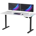 ULTRADESK QUEST pelipöytä, 140x70cm, 72-120cm, musta-valkoinen ULTRADESK QUEST pelipöytä, 140x70cm, 72-120cm, musta-valkoinen