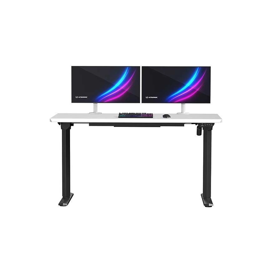 ULTRADESK QUEST žaidimų stalas, 140x70cm, 72-120cm, juoda-balta – 3