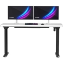 ULTRADESK QUEST gaming desk, 140x70cm, 72-120cm, black-white ULTRADESK QUEST gaming desk, 140x70cm, 72-120cm, black-white
