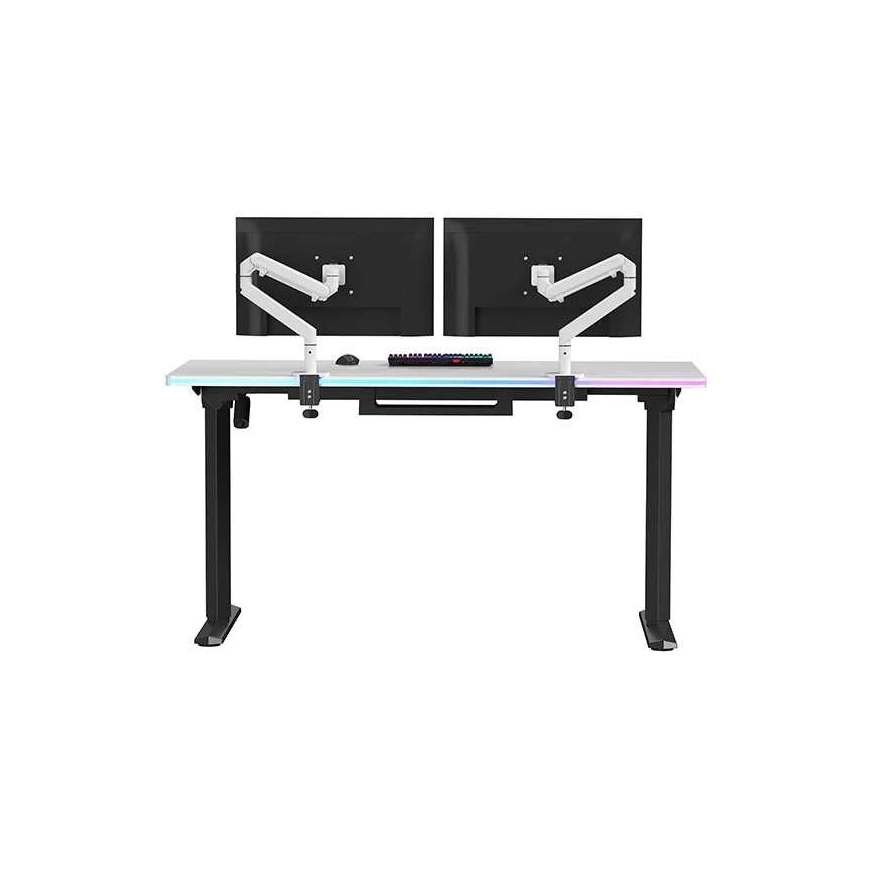 ULTRADESK QUEST žaidimų stalas, 140x70cm, 72-120cm, juoda-balta – 4