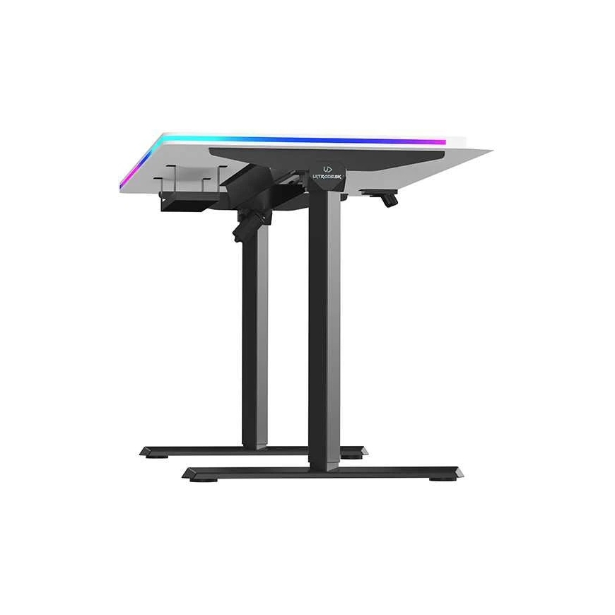 ULTRADESK QUEST pelipöytä, 140x70cm, 72-120cm, musta-valkoinen – 5