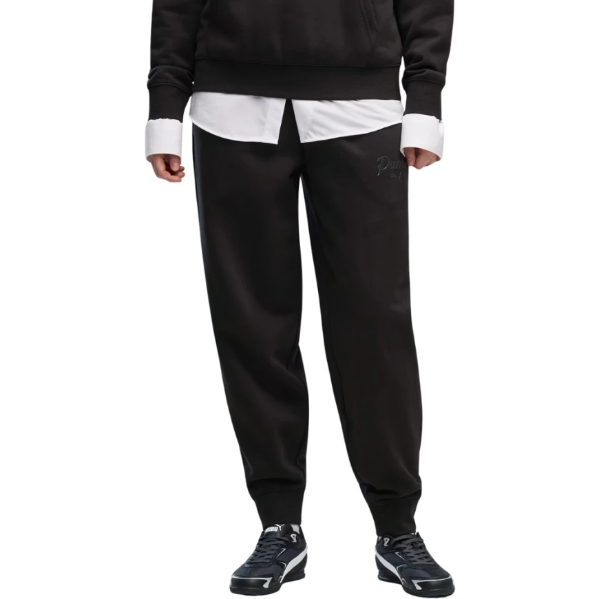 Naistelt püksid Puma ESS Script Comfort must 694067 01 (S)