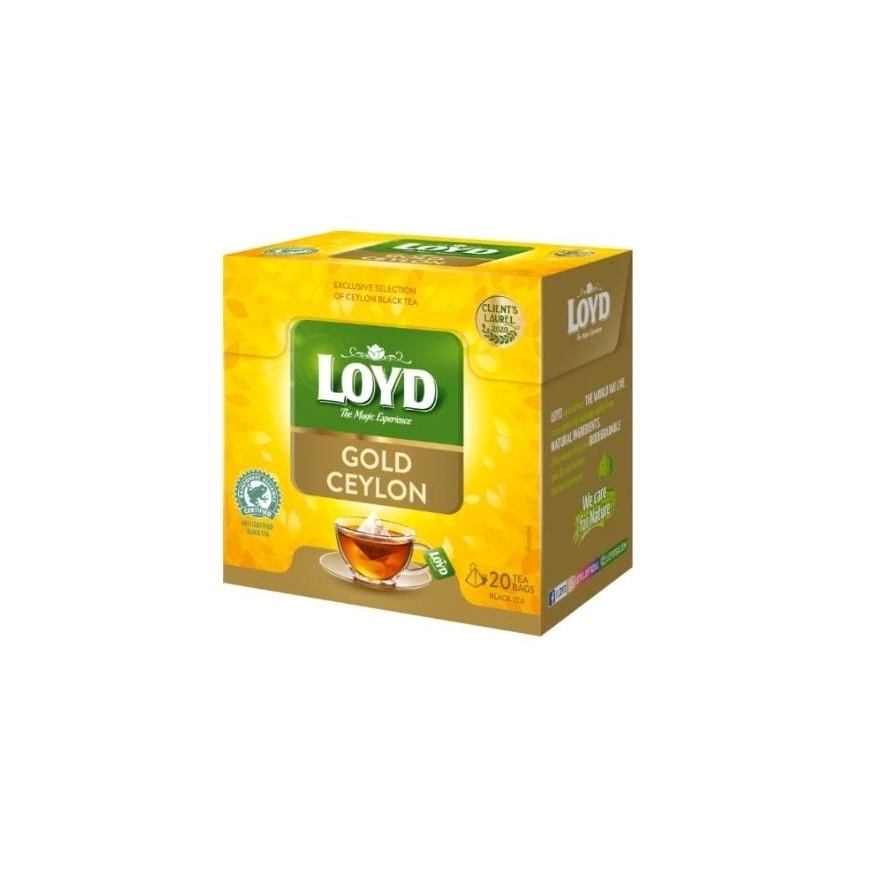 LOYD Gold Ceylon Black Tea, 20 x 2g