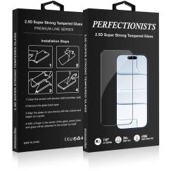 LCD apsauginis stikliukas Perfectionists 2.5D Super Strong Tempered Glass Apple iPhone 14 Pro Max juodas