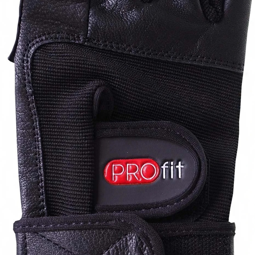 Черные перчатки для тяжелоатлетики Profit Gym Pro 1615 (XL) – 5
