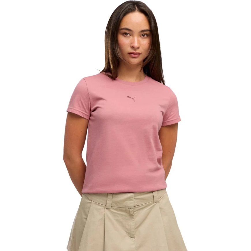 Puma Women's Essentials Centered Cat Logo Tee Pink 692916 48 (M)