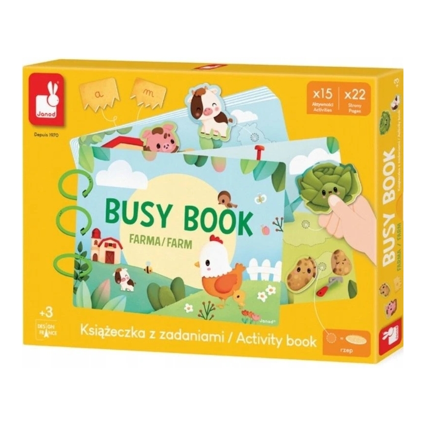 RAAMAT Janod Busy Book Talumajapidamine Tegevusteraamat J03339