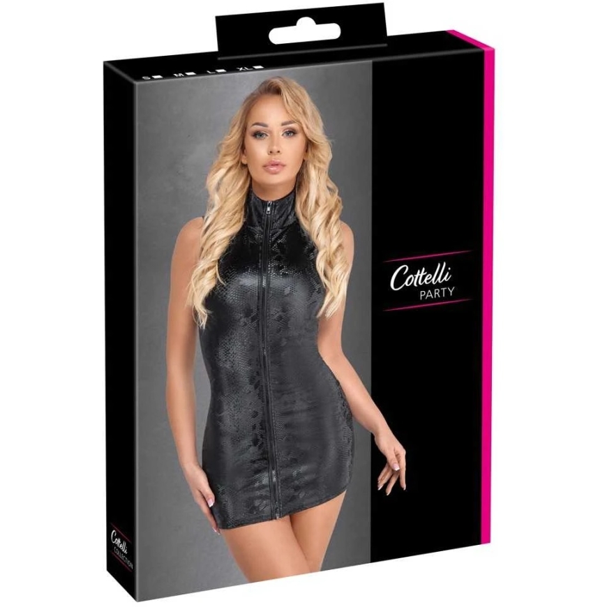 Cottelli Party Kleita Snake ar rāvējslēdzēju L