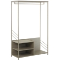 Home4You Eteinen hylly "DIMITRA" 100 x 40 x H 160 cm, harmaa