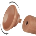 LOVETOY 8 дюймовый скользящий кожаный двухслойныйdong, коричневый