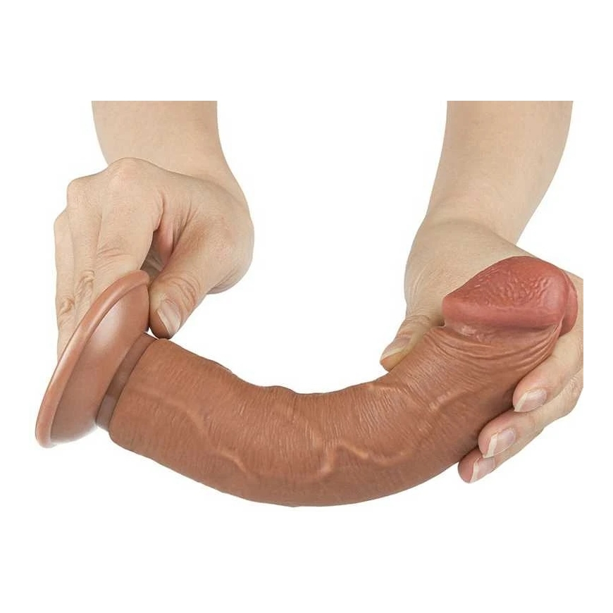 LOVETOY 8-tolline libisev nahast kahekordne dong, pruun – 3