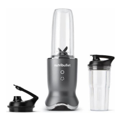 NutriBullet NB1206DGCC 0,9 l Lauapealne blender 1200 W Must, Läbipaistev