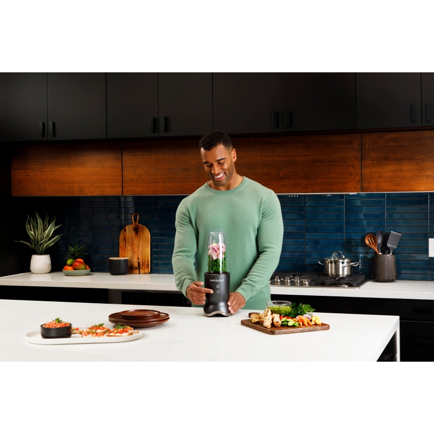 NutriBullet NB1206DGCC 0,9 L Galdvirsmas blenderis 1200 W Melns, Caurspīdīgs – 5