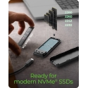 ICY BOX Spade Case 1805 SSD-kotelo Musta M.2